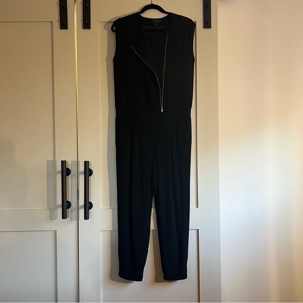 J Crew Black Crepe Jumpsuit 8 - Picture 7 of 13